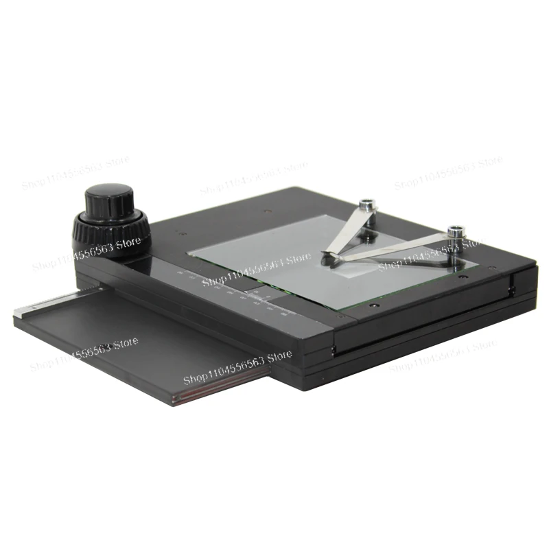 Precision Microscope XY Stage with Fine Focus, Manual Moving Platform for Sample Measurement, Fits Stereo Microscopes