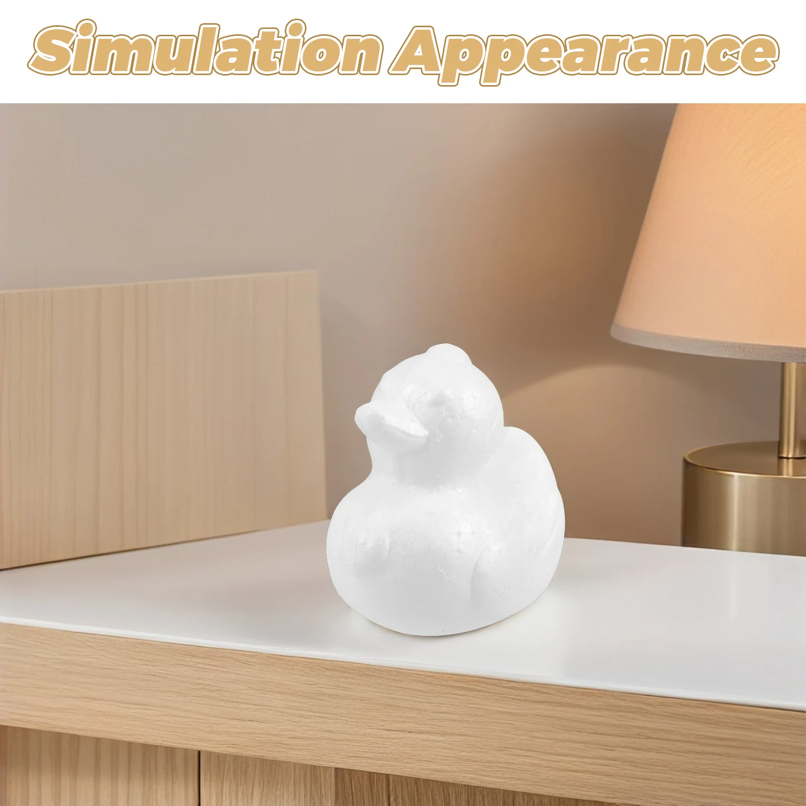 5 قطعة رغوة محاكاة البط 9.5 سنتيمتر غير مصبوغ DIY بها بنفسك رسم الحيوانات لعيد الفصح الحرف استحمام الطفل تفضل وقت الاستحمام متعة العرض