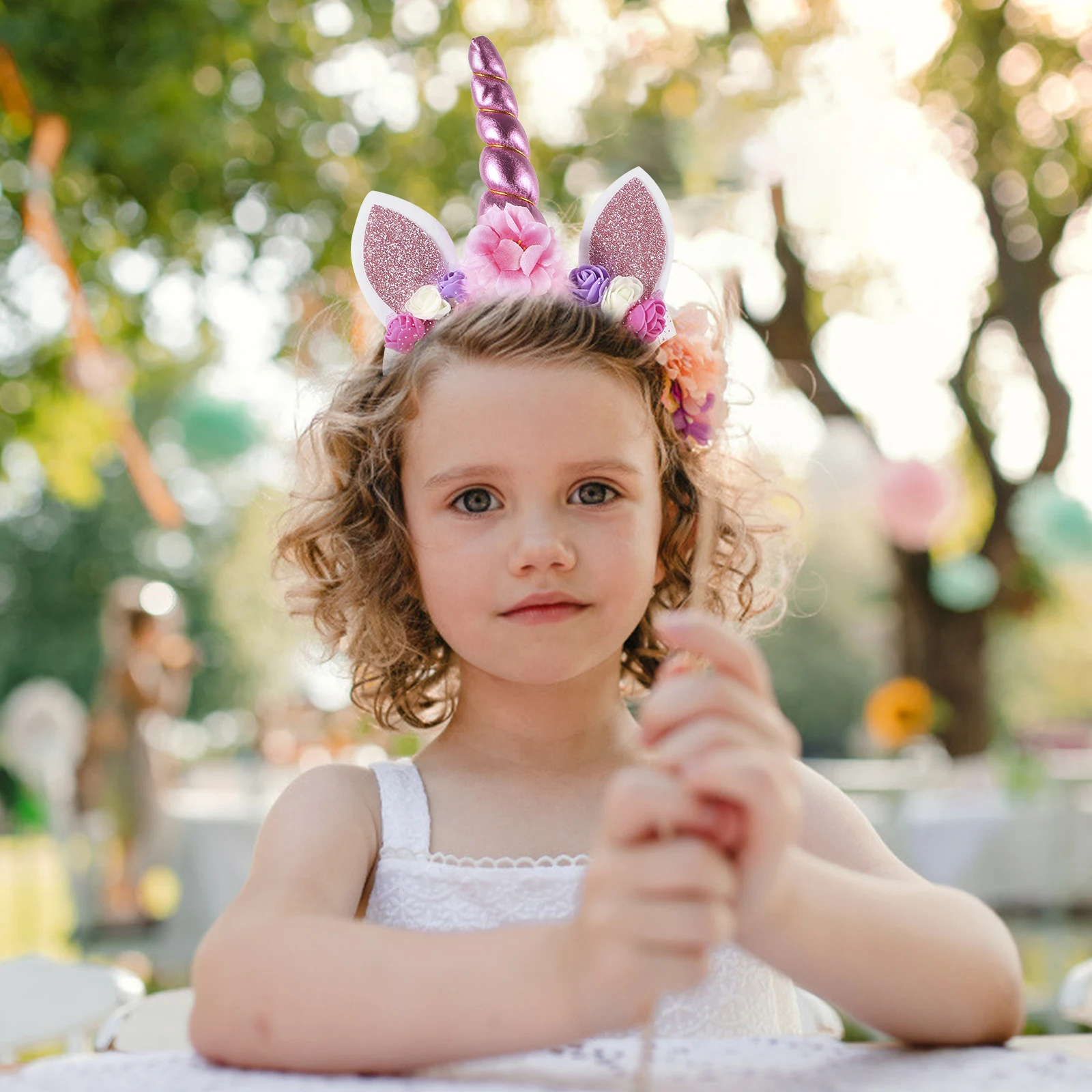 

Unicorn Headband Headdress Party Hair Accessories Cartoon Animal Shiny Birthday Headbands Costume Headwear