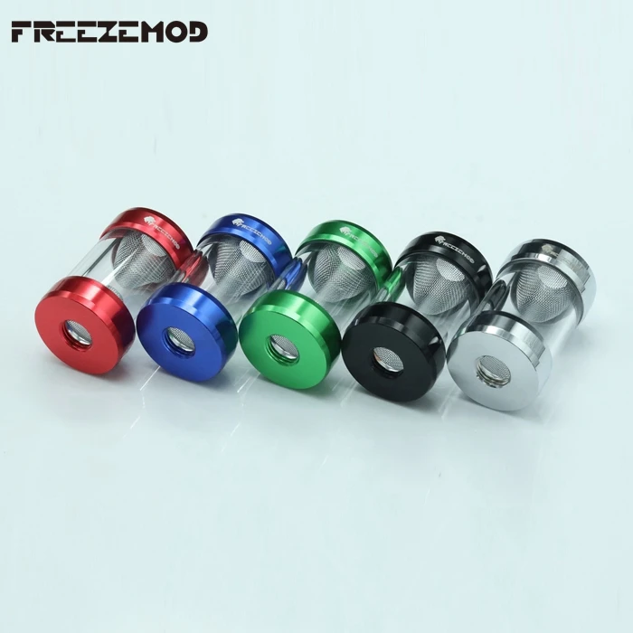 

FREEZEMOD Metal Water Cooling Filter Fitting - Dual-End Filtration with Ultra-Fine 0.15mm Mesh for Hard Tubing GLQ-JX1