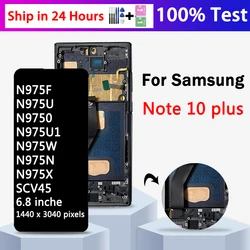 TFT Quality For Samsung Note 10 Plus Note 10+ N975F N9750 Lcd With Frame Touch Screen Digitizer Assembly