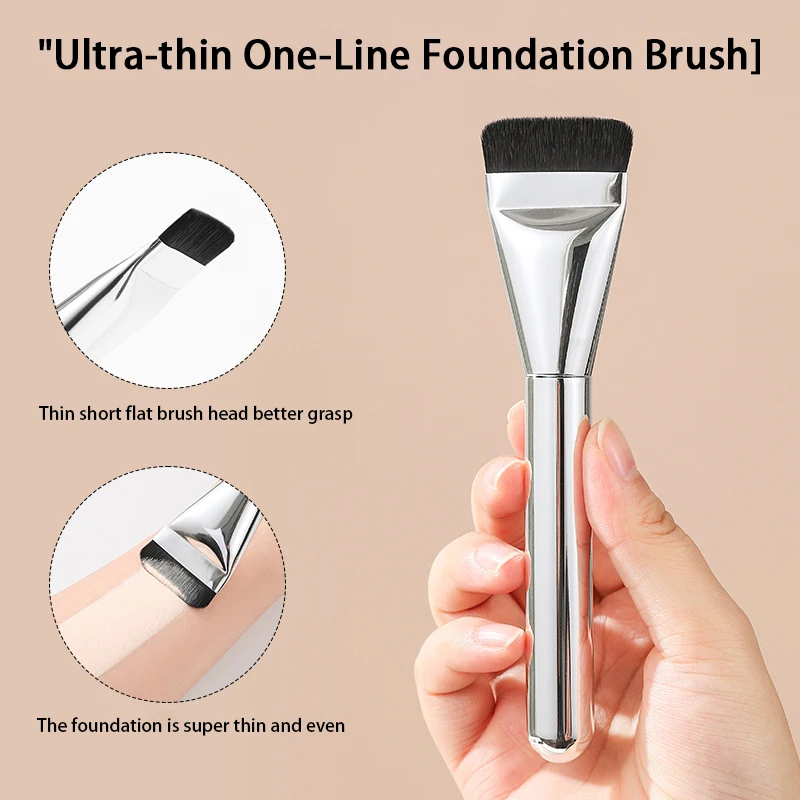 Ultra Thin Foundation Brush Lightweight And Thin Face Contour Brush Flat Contour Brush Foundation Cream Makeup Brushes