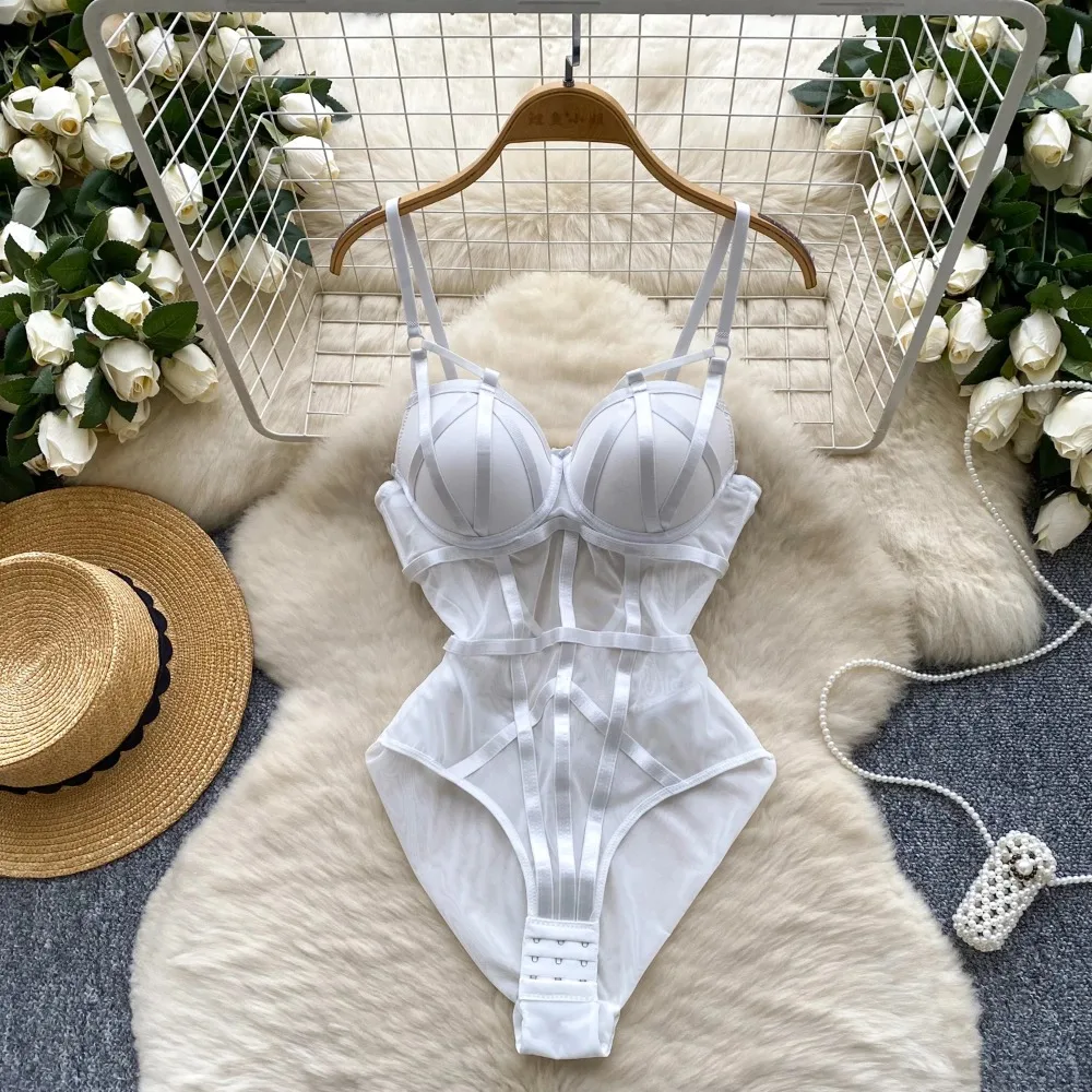 Hotsweet شبكة انظر من خلال ملابس داخلية خمر حللا سليم الأعلى السروال القصير الصيف الشاطئ ملابس مثيرة