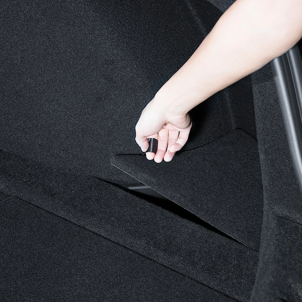 Für Tesla Model 3 Highland 2024 Hinterer Kofferraum Linksseitige Aufbewahrungsbox mit Abdeckung Kofferraum-Organizer Trennwand Dekorationszubehör – Detail 13