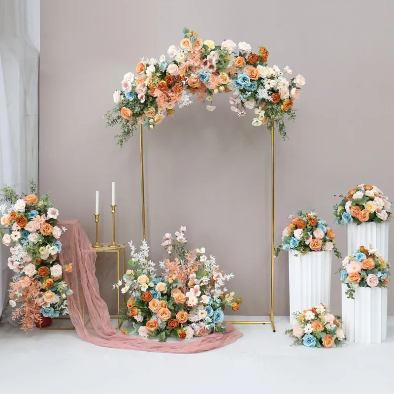 Luxury Sofa Furniture Decoration Ornament Backdrop Stage Event Party Wedding Welcome Frame Flower Arch Balloon Stand 4PCS