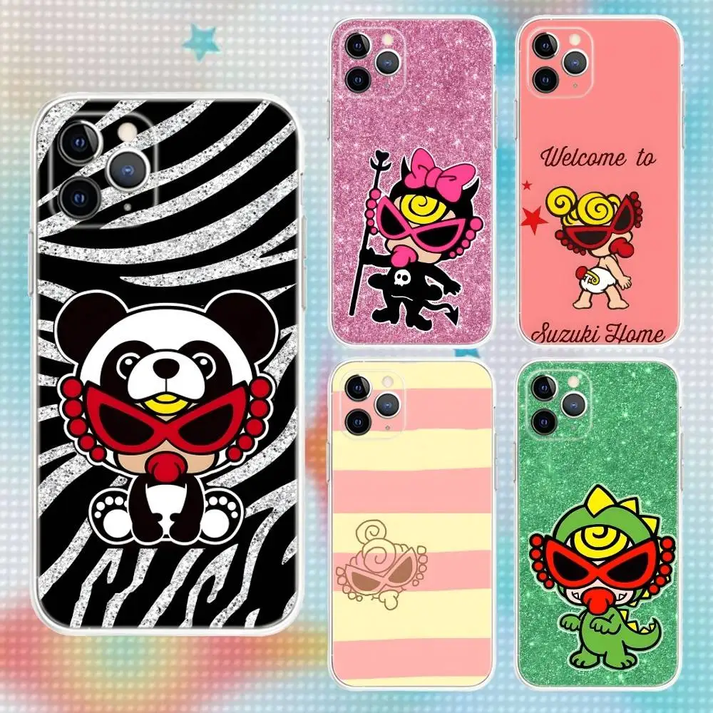 

H-HystericS Cute Mini Phone Case For iPhone 16,15,14,13,12,11 Pro,Max,Plus,X,XS,XR,SE,Mini Transparent Silicone Soft