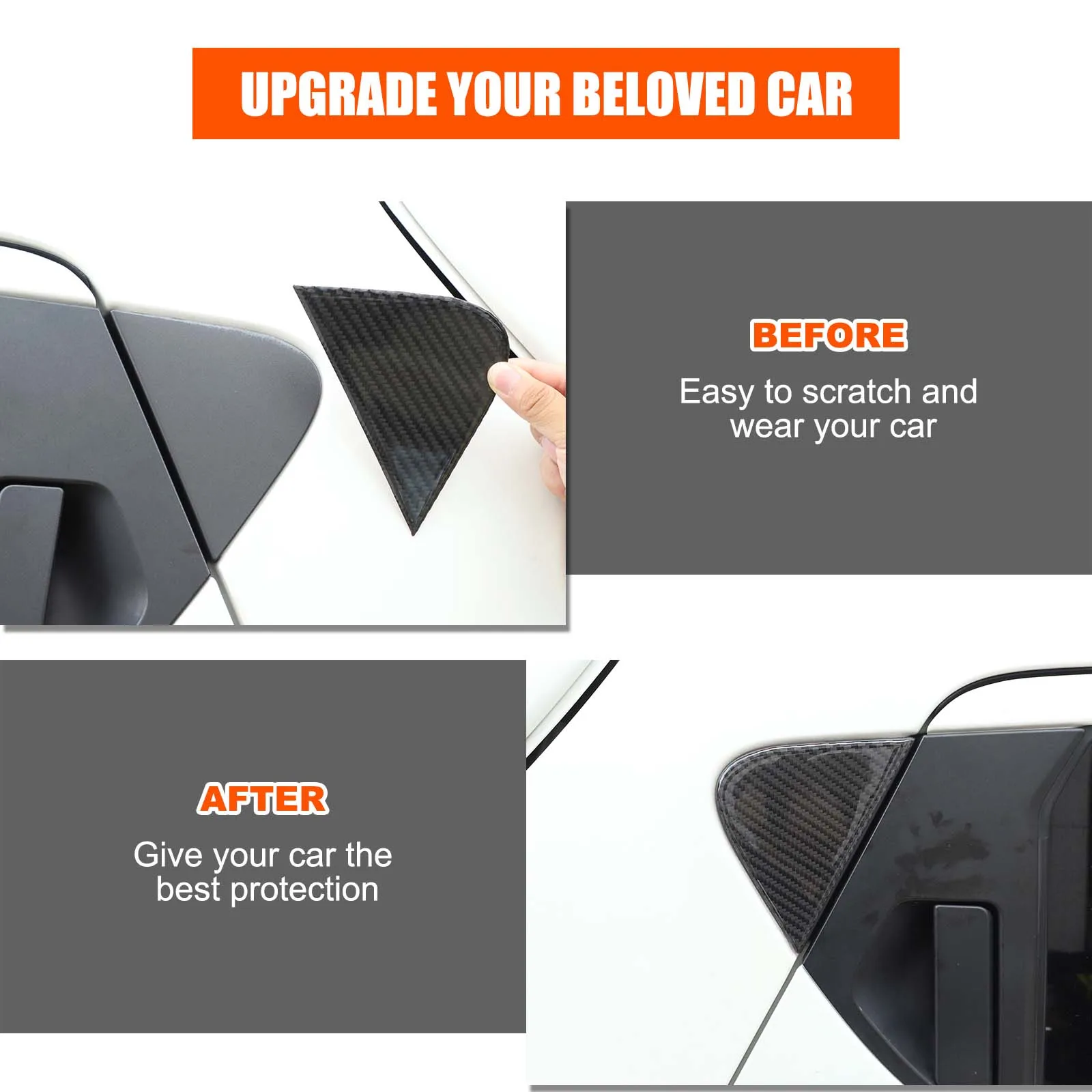 ل 2011-2019 نيسان جوك لينة ألياف الكربون نافذة السيارة الخلفية لوحة الكسوة ملصق اكسسوارات السيارات