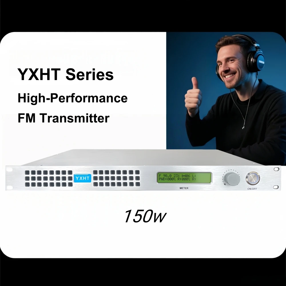 

HP- Professional-Grade Quality: 1U, 150W FM Transmitter – Ensures Consistent Performance for Radio Broadcasts