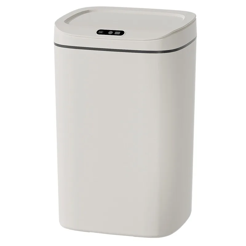 Large‑Capacity Smart Sensor Trash Can, Slim Narrow‑Seam Automatic Touch‑less Waste Bin for Home Bathroom Use