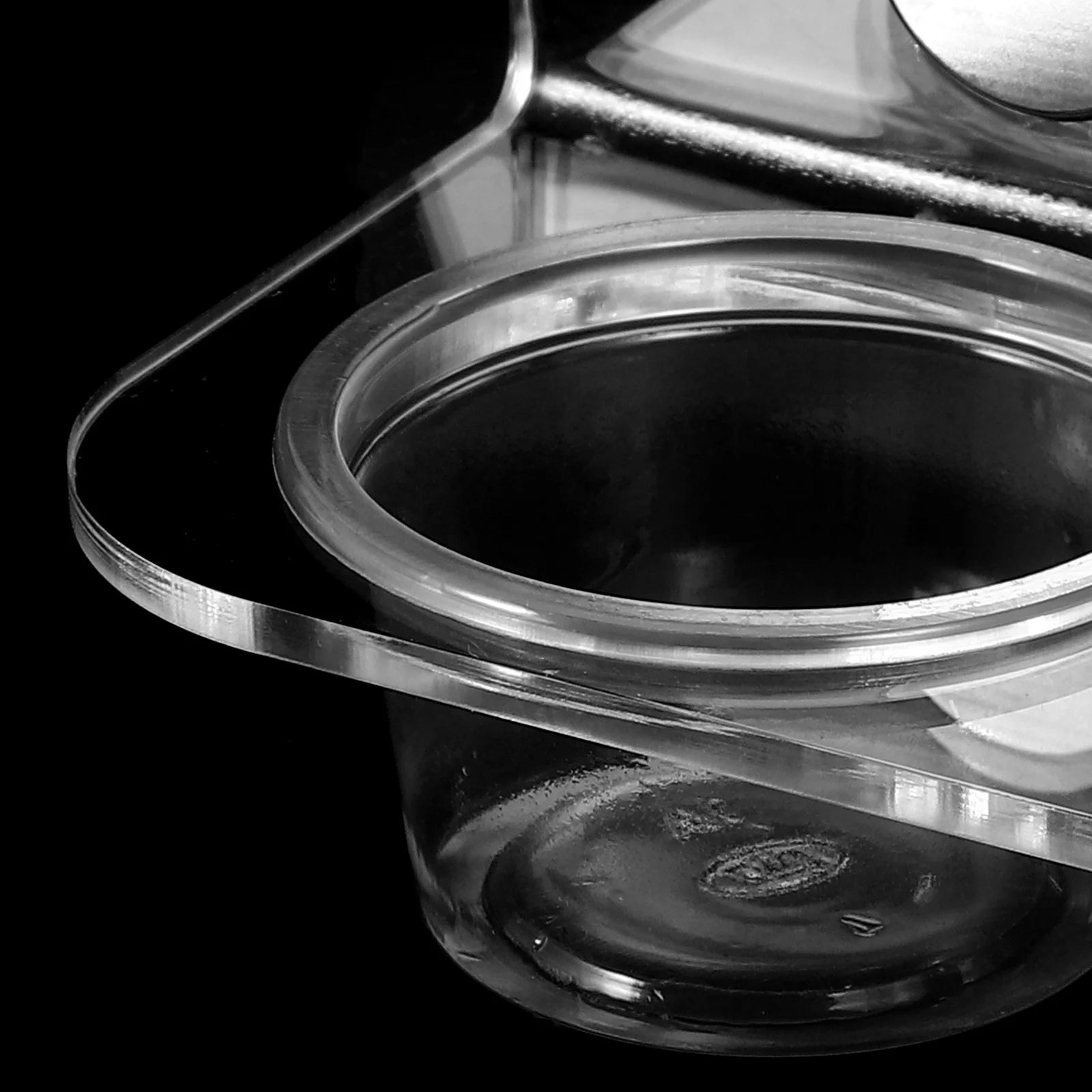 1 مجموعة المغناطيسي الزواحف المغذية الحافة تصميم شفاف دائم سهلة نظيفة أبو بريص المغذية المغناطيسي الزواحف تغذية كوب