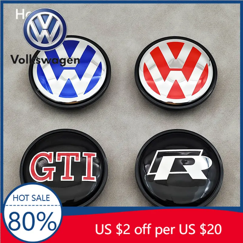 

Для VW Volkswagen Jetta MK5 Golf 4 шт. 65 мм красные синие центральные колпаки автомобильных колес для Volkswagen VW R GTI Golf 6 Passat CC Magotan Toura