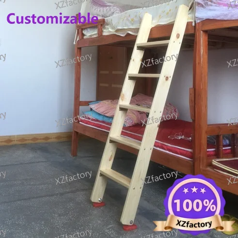 Factory Direct 2026 Top RatedWooden ladder, solid wood staircase, indoor bunk for household use, ladder purchased separately, in