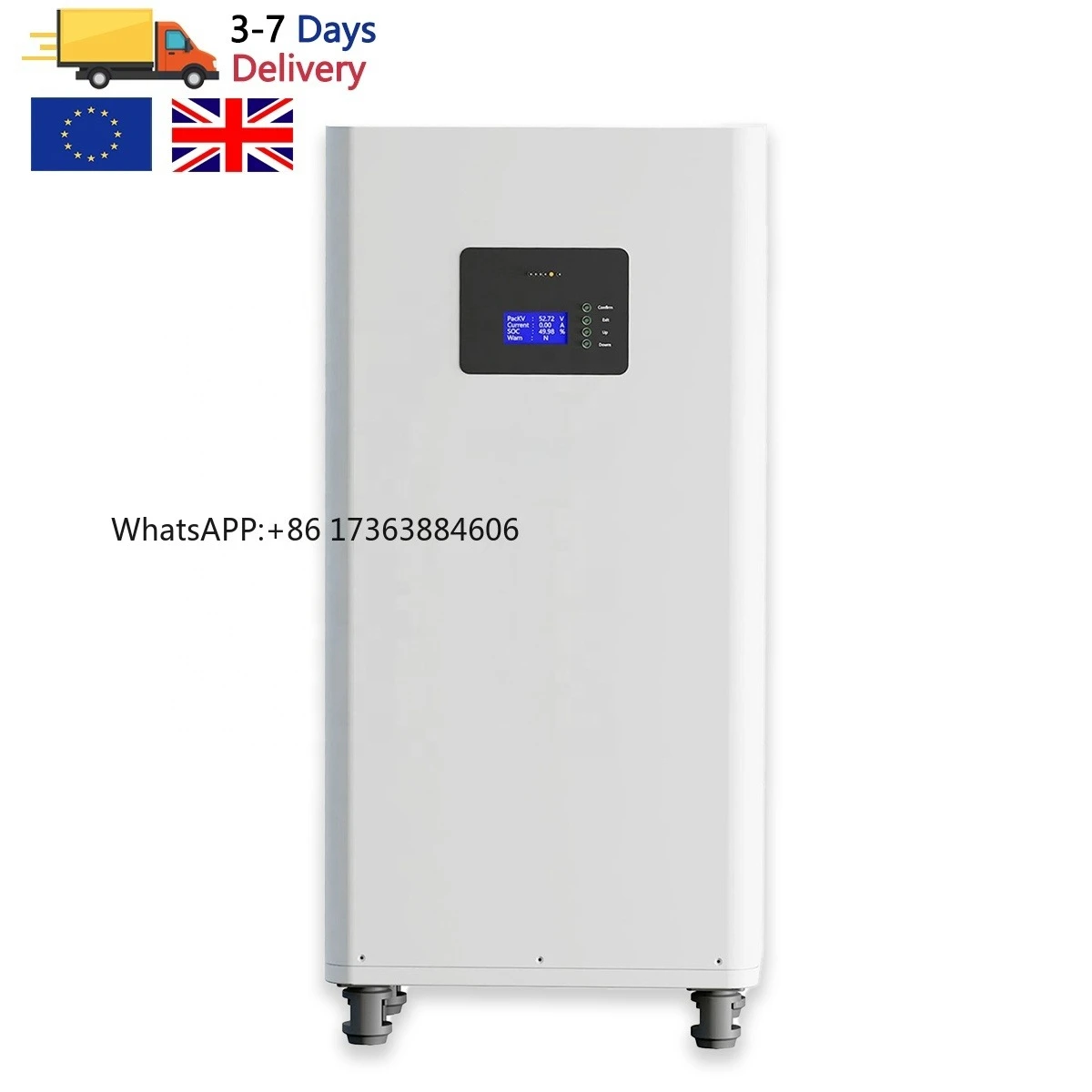 

Seplos MASON 280L DIY KITS Standing Battery Box 48V 280Ah 302Ah 304Ah LiFePO4 Battery Battery Case Assemble Box Without Cells