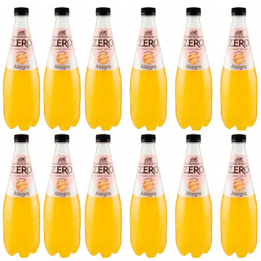 Lemoniada San Benedetto pomarańczowa Zero Allegra 12 x 750ml