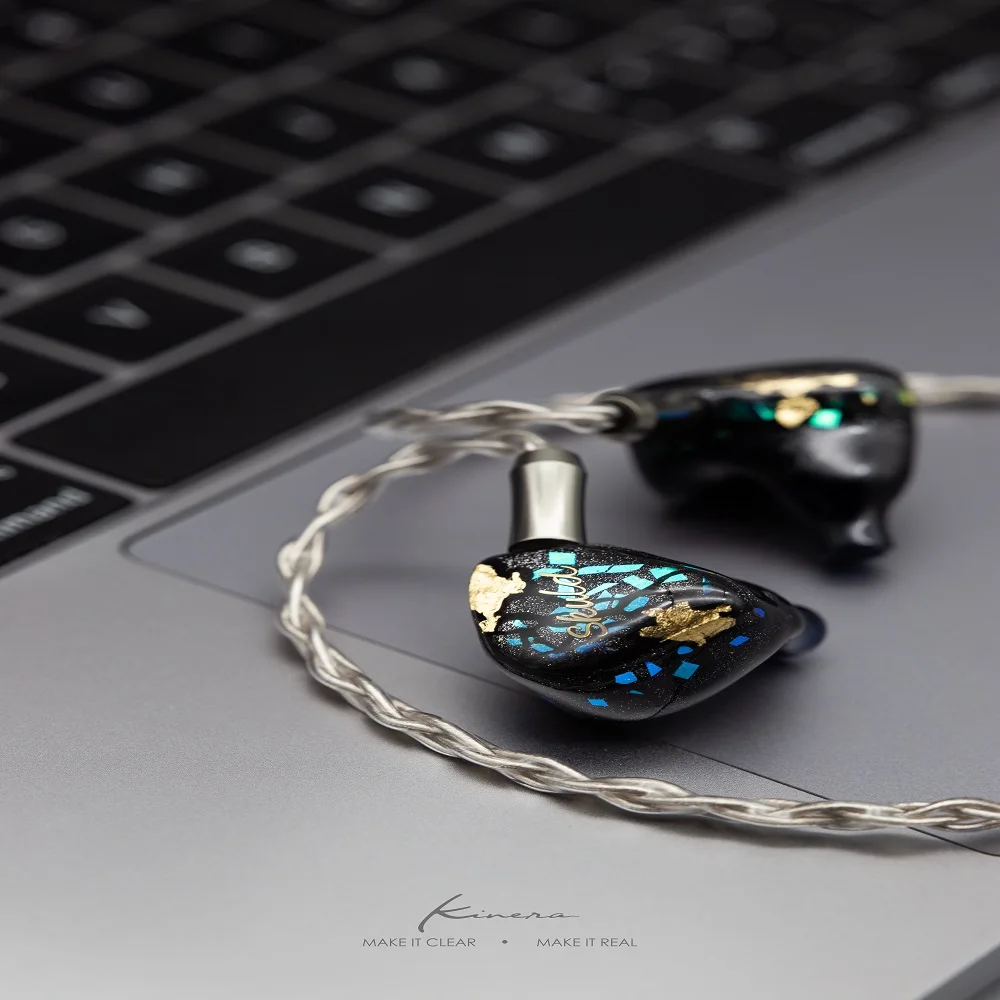 Kinera SKULD HIFI Earphone 3BA Knowles + 2BA Kinera Customize Drivers Headphone with Detachable 2pin Cable Earplugs IEMs Earbuds