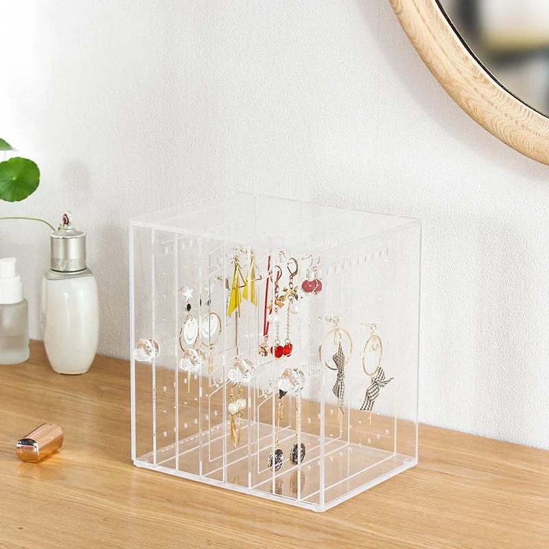 Acrylic Earrings Large-Capacity Storage Box Desktop Display Jewelry Display Rack