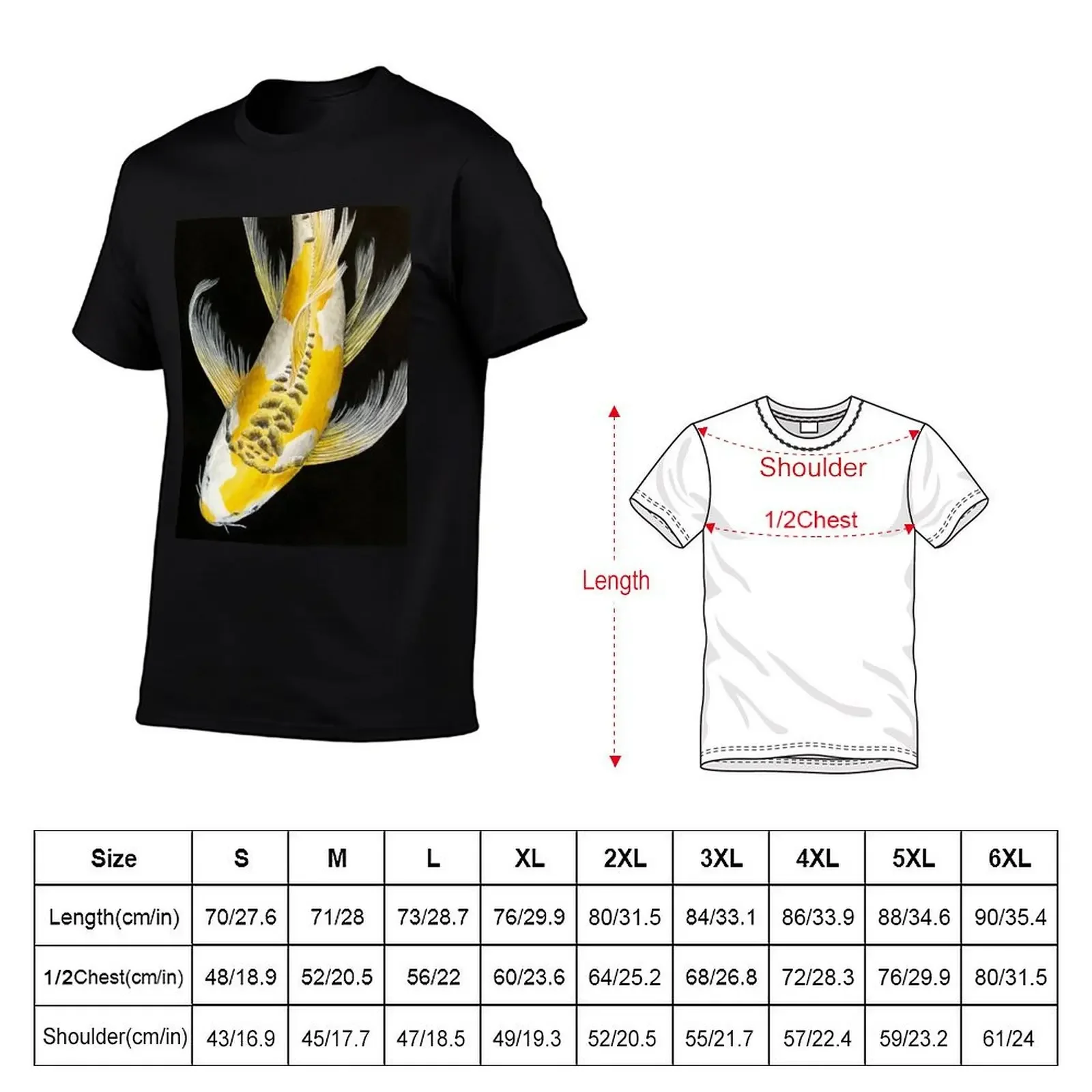 Butterfly Koi Yellow T-Shirt plain anime clothes cute clothes mens t shirts casual stylish