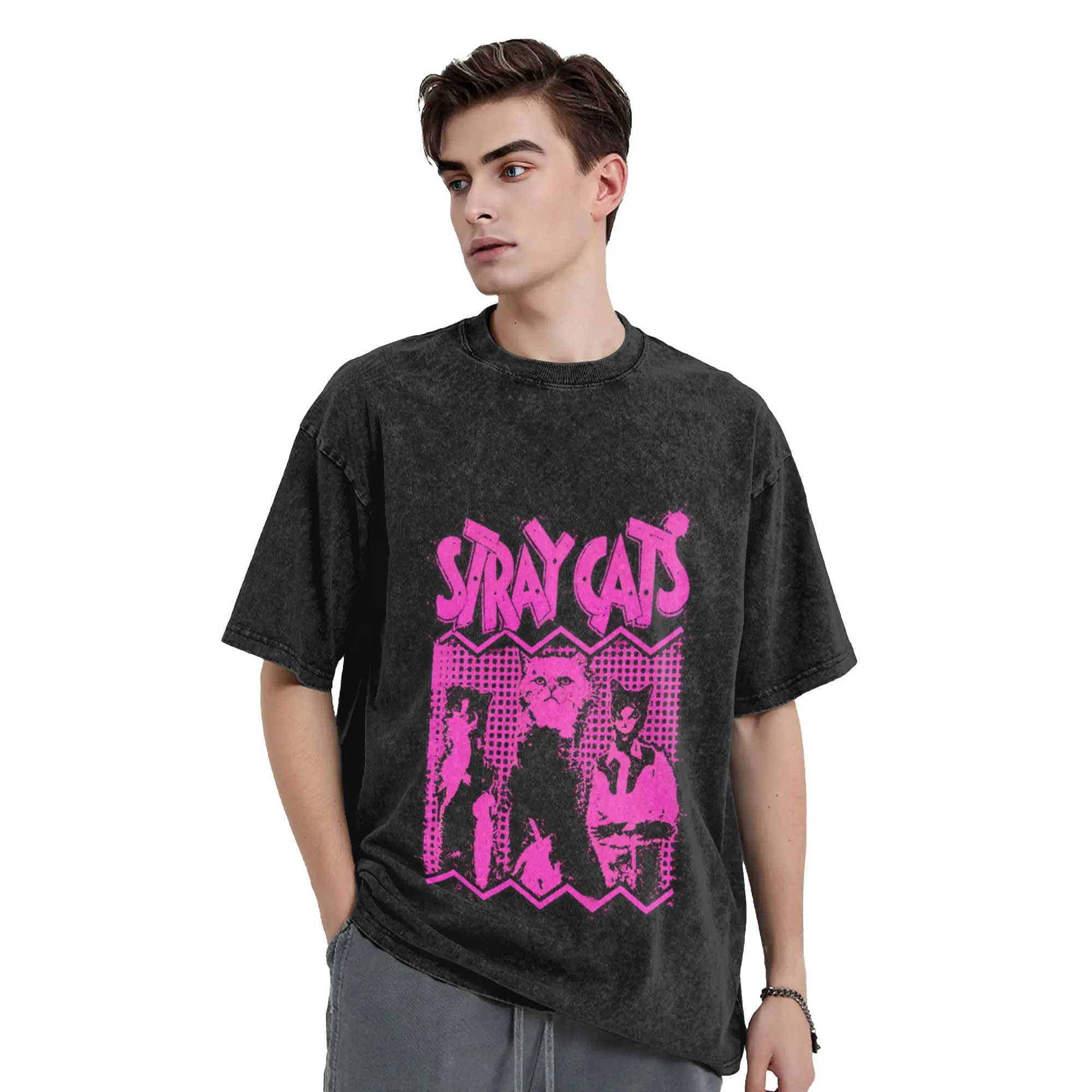 Edgy Grunge Style Band Graphic Design for Music Lovers Classic A T-Shirt Oversized Short Sleeve Men's Women's Cotton Tees Tops