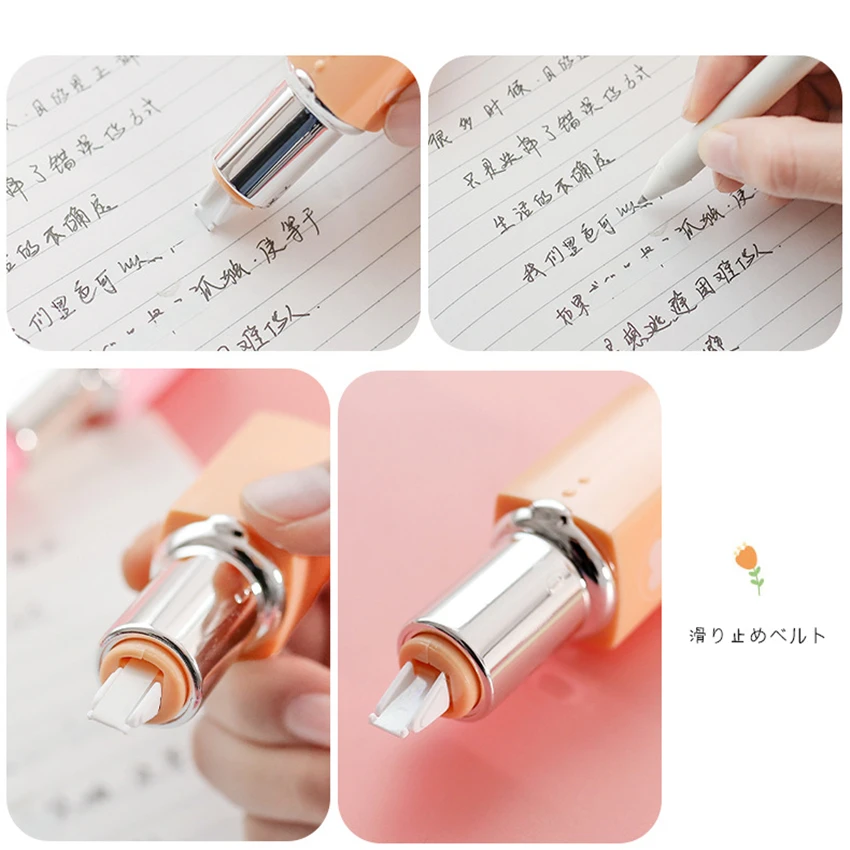 Correction Tape Lipstick Kawaii Fita Corretiva Material Escolar Correctores Escolares Girl Cinta Correctora Cute Mini Rectify