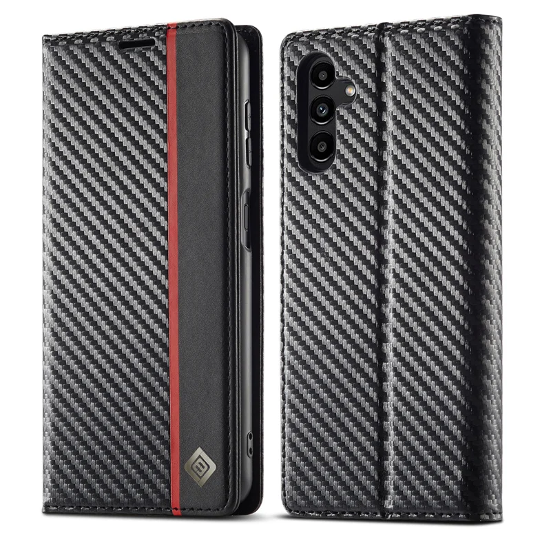 Etui for Samsung Galaxy A17 SM-A176B Capa Carbon Fiber Magnetic Flip Case for Samsung Galaxy A17 A 17 Soft Leather Wallet Fundas