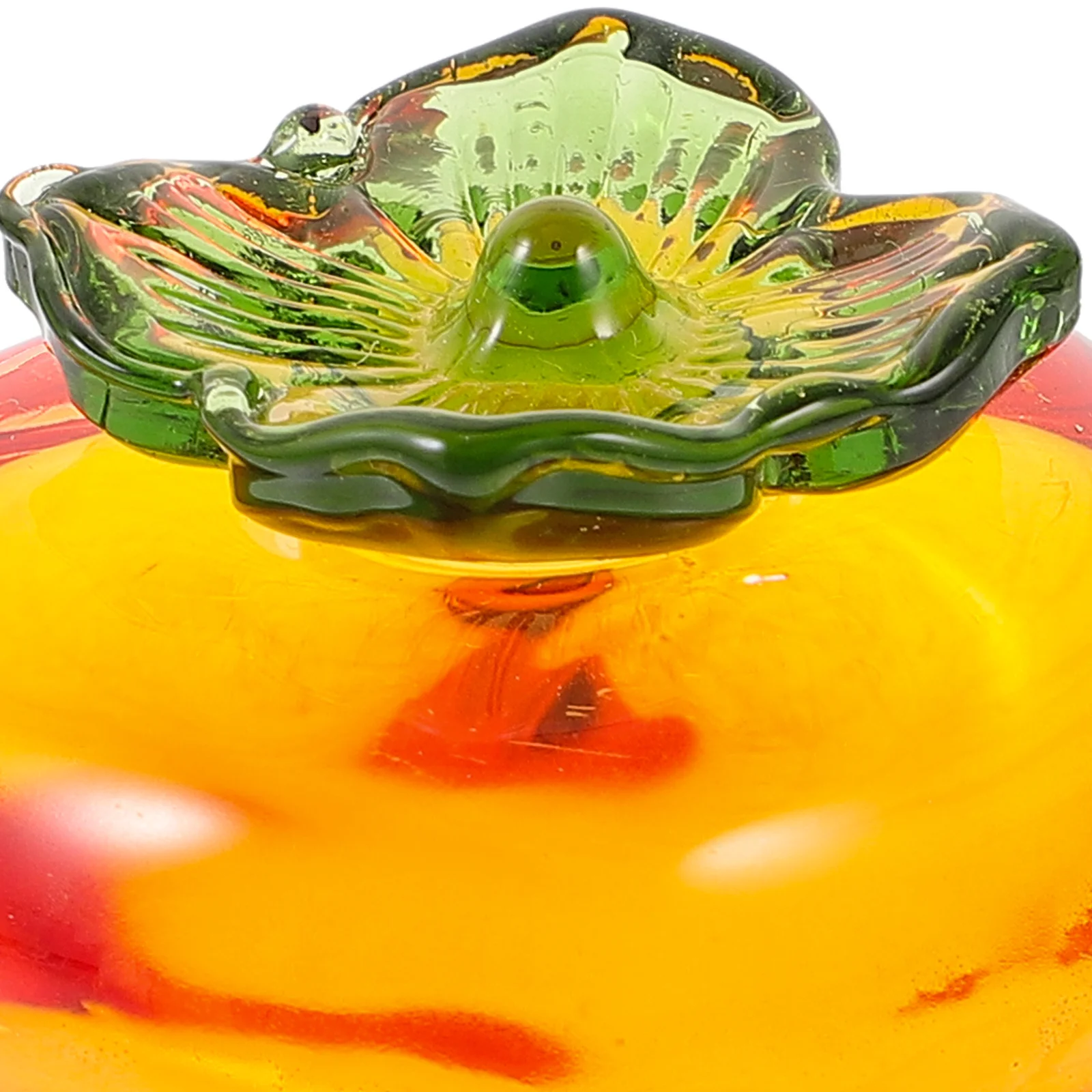 

Simulation Glass Persimmon Table Ornament Desktop Decoration Bright Color Craft for Home Office Living Room Bedroom Scenery