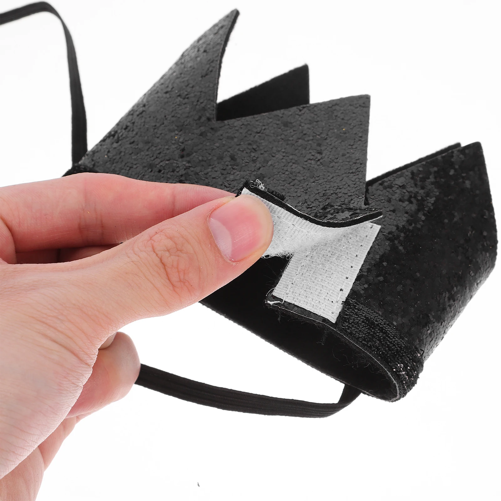 

1pc Black Gold Birthday Crown Hat Party Supply Photography Decoration Adorable Lightweight Handmade Unique Party Crown