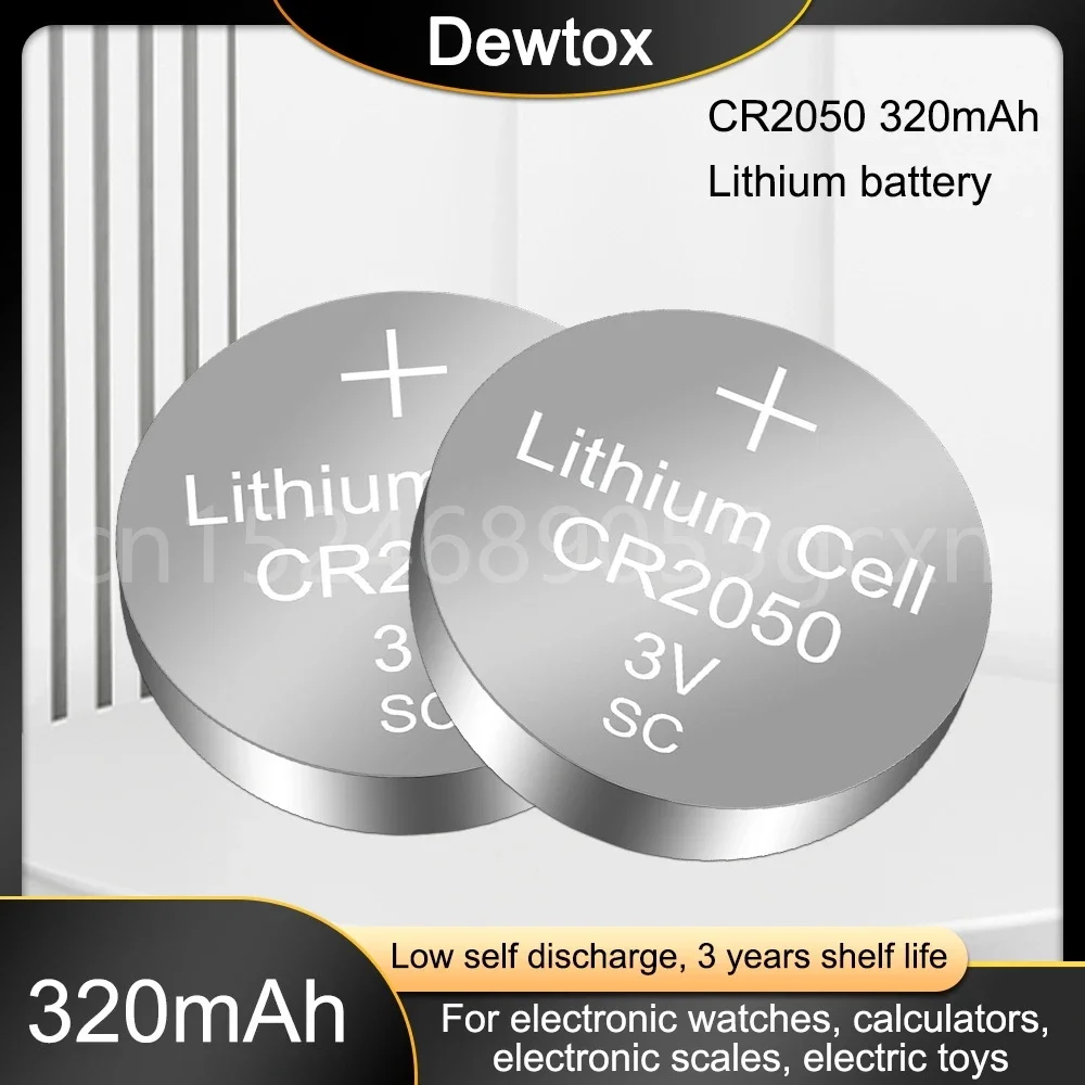 بطارية ليثيوم للأزرار لمراقبة ضغط إطارات السيارة ، بطارية درجة حرارة عالية ، 3 فولت ، 1.3 مللي أمبير في الساعة ، CR2050 ، 1-10 لكل لوت