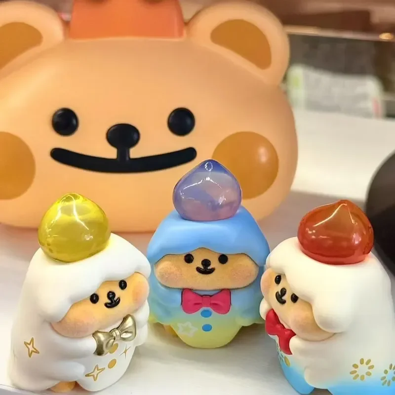 

Funism Blind Box Bear Bug Dessert Party Mini Figurine Cute Desktop Screen Decoration Flocked Ornament For Adult Collection