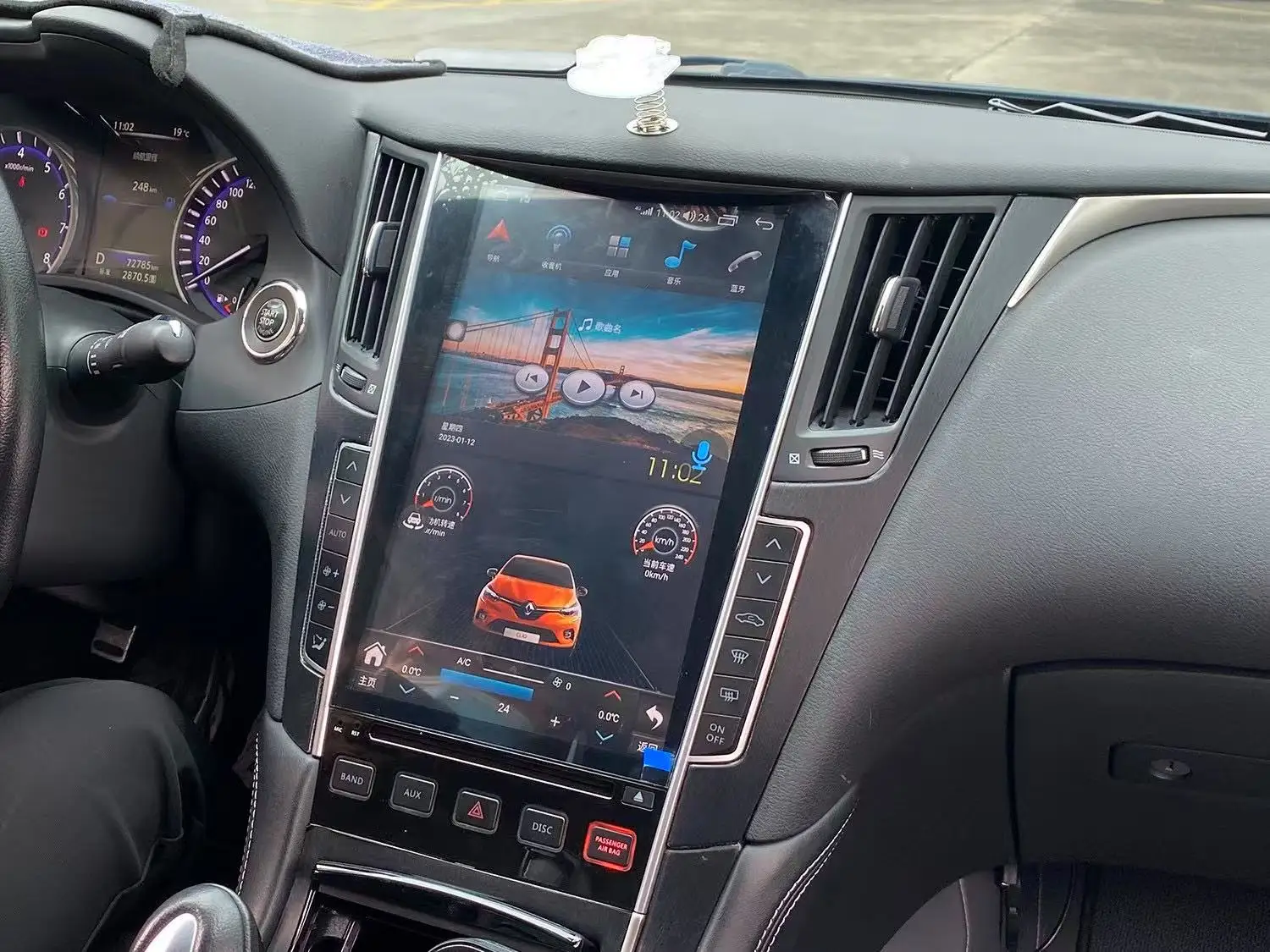 لإنفينيتي Q50L Q50 Q50s Q60 2015-2019 أندرويد 14 الوسائط المتعددة مشغل ديفيدي Carplay نظام تحديد المواقع والملاحة شاشة تعمل باللمس راديو السيارة
