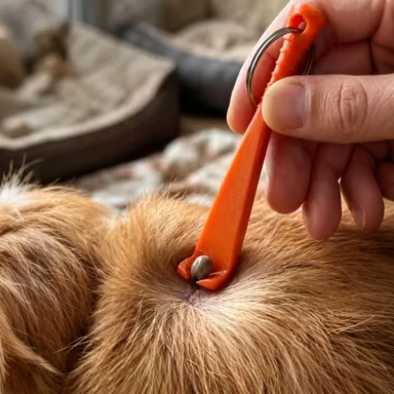 1/3/5Pcs Pet Tick Remover Tool  Anti-Slip Handle 3D Printed Plastic Tick Extractor Safe For Dogs Cats Easy Rotate Remove Tick