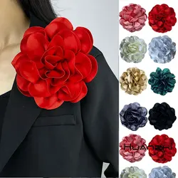 19cm Large Flower Brooch Clip for Women Men Unisex Exaggerate Trend Pin Handmade Clothing Accessory Brooches