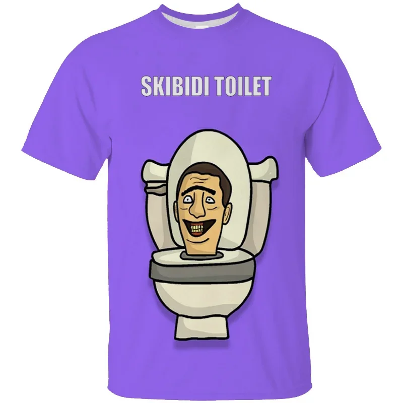 

Fun Skibidi Toilet 3D Printed Plus Size Men's and Women's T-shirt Cartoon Camera Fashion Street Sports Quick Dry Breathable