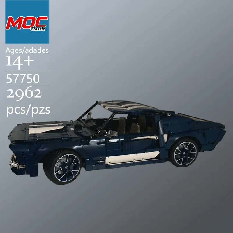 Specially Customized MOC Classic Muscle Car GT300 Technic Model - Trendy Educational Toy, Casual Building Game, Top Choice Gift
