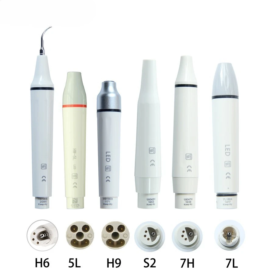 5pcs Wholesale Dentistry Ultrasonic Scaler Handpiece Fit WOODPECKER EMS SATELEC Instruments Tooth Whitening Dental Tool Material