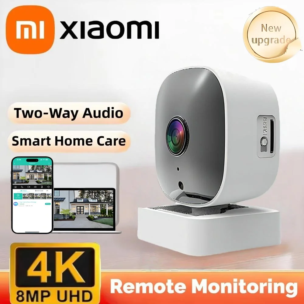 Xiaomi 4K Rotatable Smart Camera WiFi Controllable Surveillance 2-way Audio Auto Tracking Color Night Vision Monitor Indoor Cam