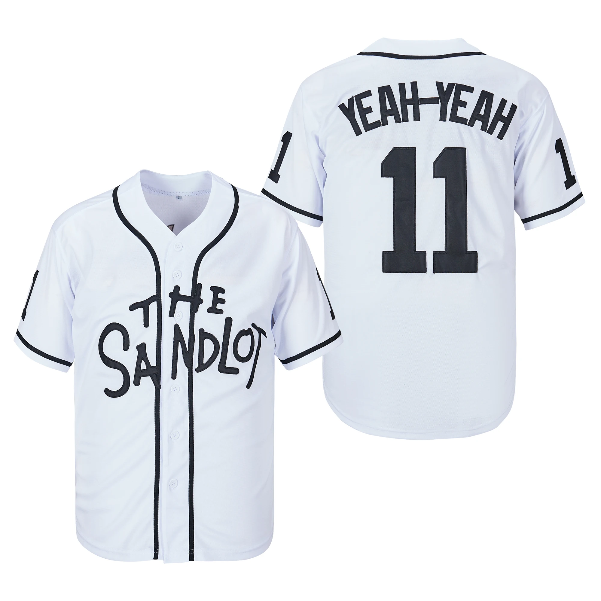 Men's 30 Sandlot Benny 5 Michael Squints 11 Alan Yeah-Yeah The Jet Rodriguez Movie Baseball Jersey