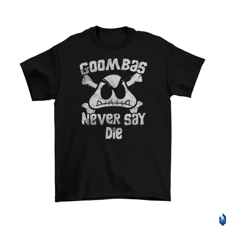 Goomba Супер Марио гооны футболка унисекс взрослые забавные размеры Ретро NES SMB 2022