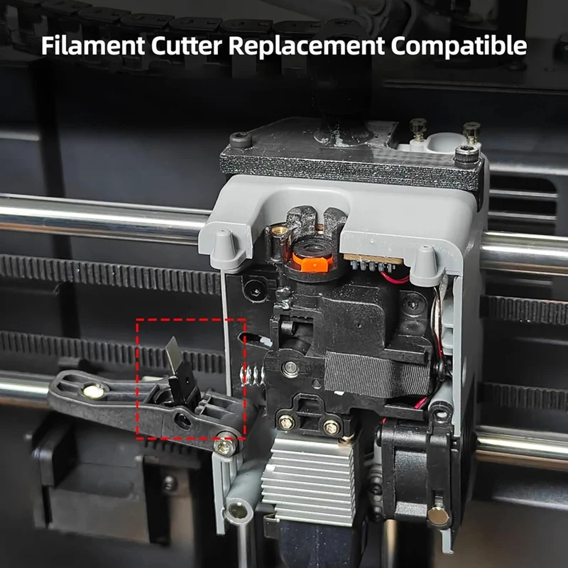 2pcs Filament Cutter 10 Blades for AD5X: Print Head Scraper for Cut Consumable to Less Extruder Hotend Nozzle [No.3 Elnic]