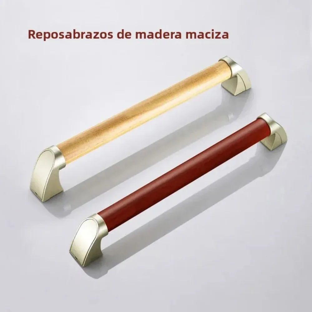 ZF-S Reposabrazos de Seguridad para Bañera de Madera Maciza, Artículos Sanitarios para Inodoro, Barrera de Seguridad para Person