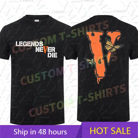 2025 Men T Shirt Casual Retro Vlone Printed T-shirt Graphic Summer Short Sleeves 100% Cotton S-3XL Cool Tee