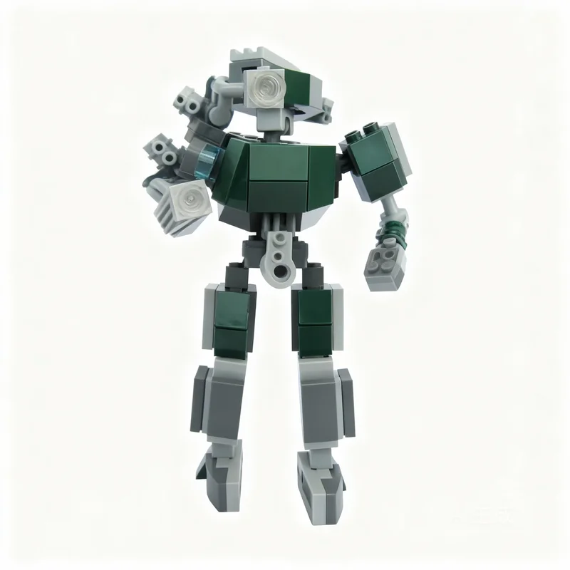 104pcs MOC Army Commando Robot Mech Space Model Toys Building Blocks Architecture Christmas Gifts Education Kids Brick Idea