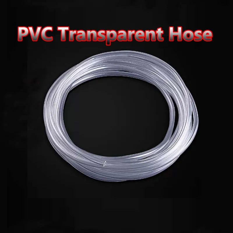 

1M/3M/5M PVC Transparent Hose Household Water Pipe Elastic Pipe Tubing Horizontal Pipe Drainage Plastic Pipe