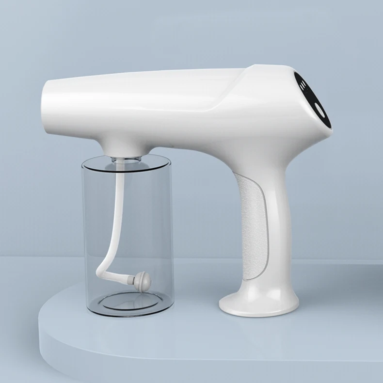 المحمولة نانو البخار بندقية العناية بالشعر بخاخ ترطيب الساخن الصباغة الرعاية الأزرق مايكرو ضباب آلة بندقية رذاذ الشعر باخرة الزناد #2