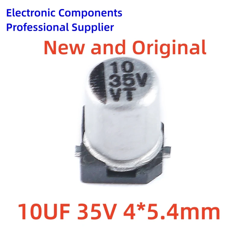 2000pcs/reel SMD aluminum electrolytic capacitor 10UF 35V D4xL5.4MM SMD SMD electrolytic capacitor 4MMX5.4MM