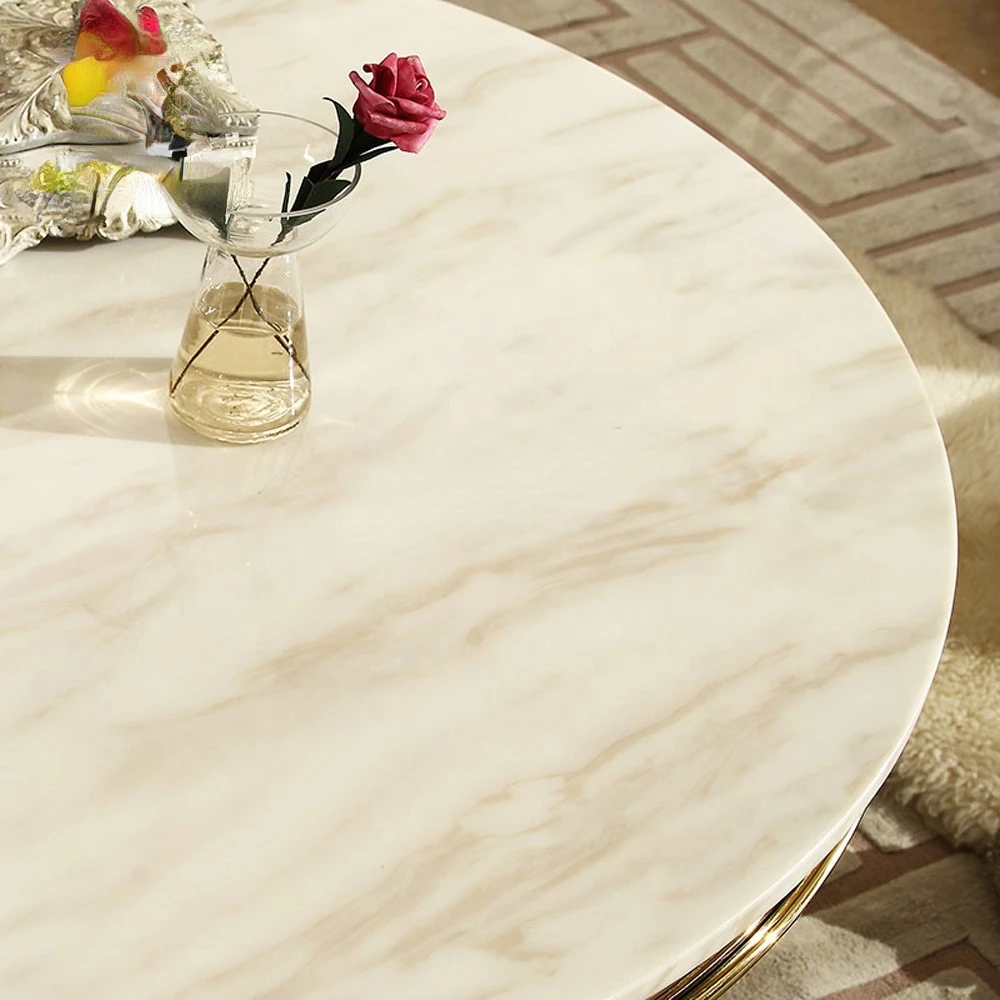 Home furniture round center table marble coffee tables modern luxury coffee table for living room