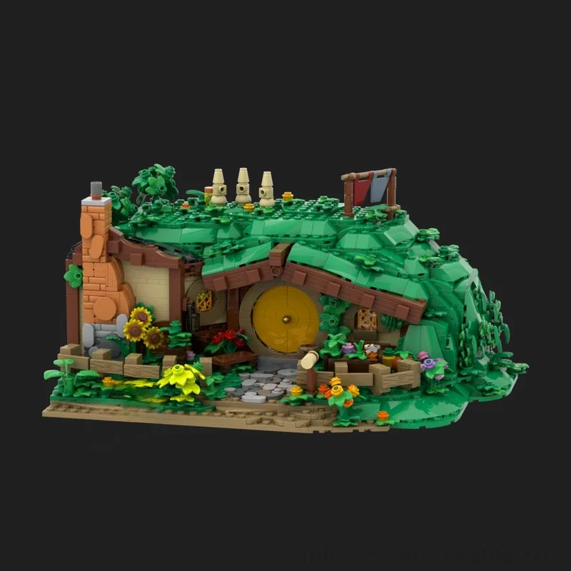 Nieuwe De Ringen Film Landschap Modulaire Rivendelles De Shire Bomen Model Moc Bouwstenen DIY Creatieve Montage Bricks Speelgoed Gift