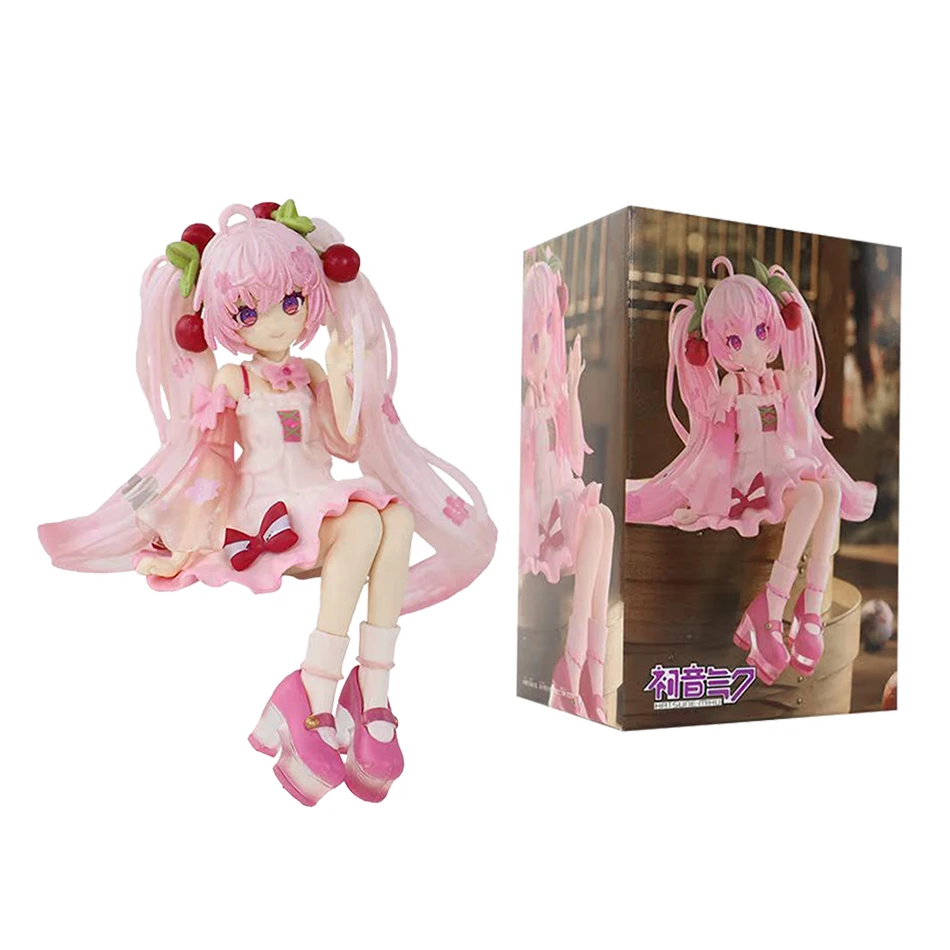 Hot Hatsune Miku Anime figure Pink dress Sakura Miku 2025 Ver PVC model action toys Cherry pink  blossom decoration collect gift