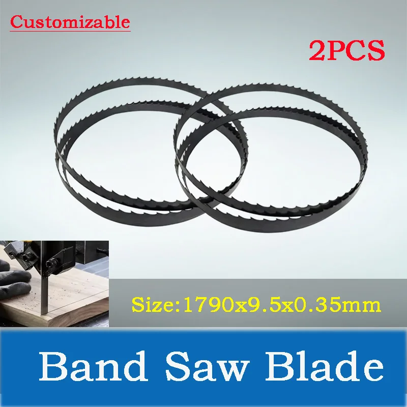 2pcs Bandsaw Blades 1790 Band Saw Blade 1790 9.5 0.35mm 6 10 14 TPI Cutting Wood Metal for 10”Band Saw Scheppach HBS261 Fox