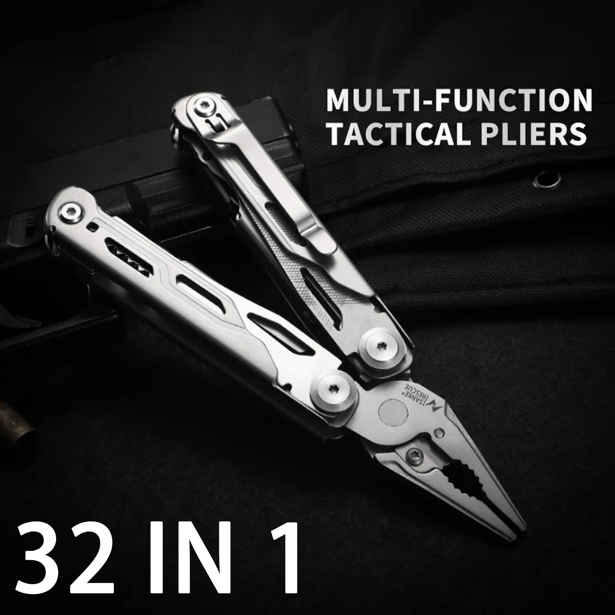 30 in 1 Camping Multitool Multi Plier Folding Plier Wire Stripper Outdoor Pocket Mini Portable New Arrival Hand Tools Knife