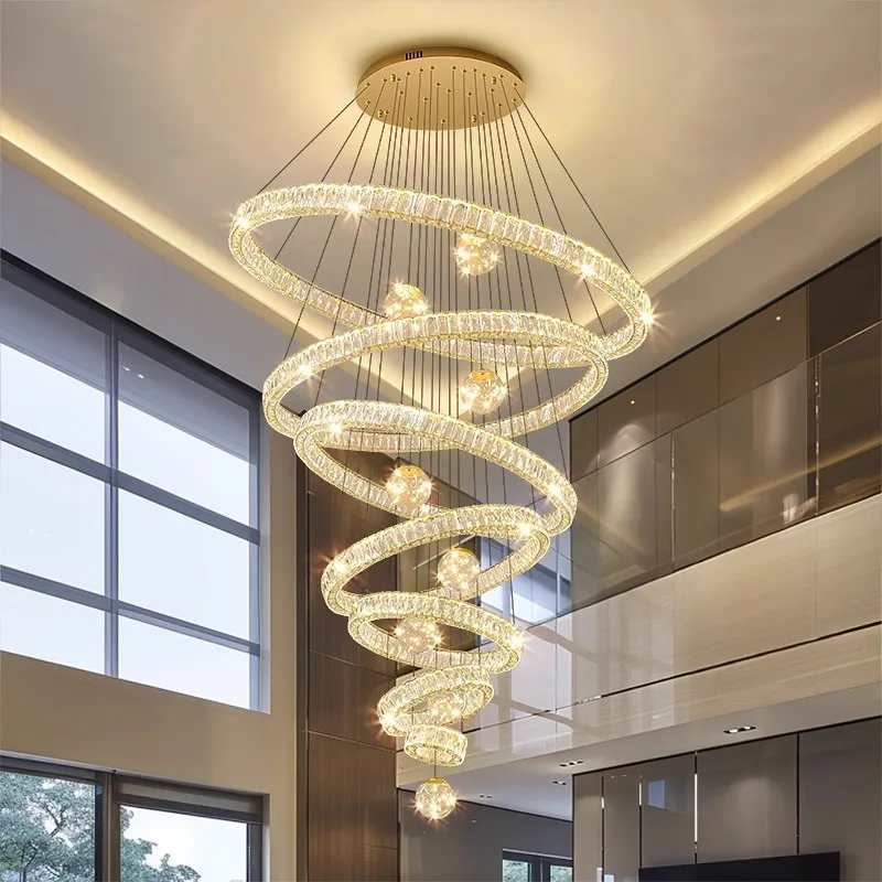 

Скандинавский декор для дома, люстра для лестницы, подвесные светильники для гостиной, спальни и столовой, потолочный светильник, внутреннее освещение